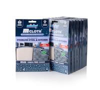 Minky M Cloth Stainless Steel & Kitchen Set - Pack of 9, Microfibre Anti-Bacterial Cleaning Cloth, Multifunctional & Reusable, Super Soft & Powerful High Density Microfibres