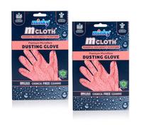 Minky Mcloth Dusting Glove Pack of 2 Cleaning Duster with AntiBacterial Pr