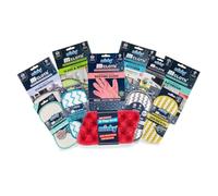Minky Mcloth Favourites Cleaning Bundle, 11 Piece Microfibre Set, All-in-One Home Essentials Cleaning Kit, Microfibre Cloth, Sponges & Scourers, Kitchen & Bathroom Accessories