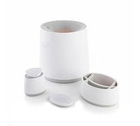 Minky Modern Bathroom Accessory Set, 8 litre stylish Bin, Soap Dispenser, XL Toothbrush Caddy, Soap Dish, Made in the UK