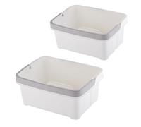 Minky Multipurpose Cleaning Caddy with Handle & Divider (White, Twin Pack)