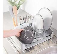 Minky New Grey/White Dish Rack & Caddy Grey
