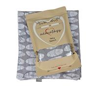 Minky Nursery Blanket | Gray White Feathers Design | Great Baby Shower Gift for Any Mom to Be | Toddler Blanket by Adorology