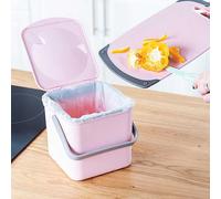 Minky Pastel Pink 3.5L Compost Food Waste Caddy Pink