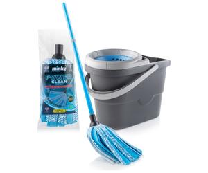 Minky Power Clean 3 in 1 Mop & Vortex Bucket Set