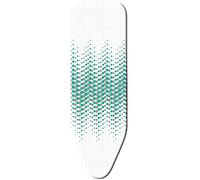 Minky Reflector Ironing Board Cover, Heat-Reflective Iron Board Cover, Large Ironing Board Covers 125 x 45 cm, Drawstring Minky Ironing Board Cover, Blue & White, Foam Padding, Made in the UK