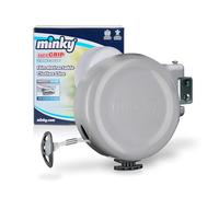 Minky VT20500103 Retractable Reel Washing Line with 15 m of Drying Space, Grey