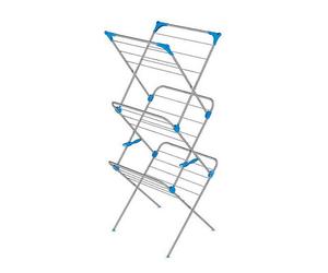 Minky Silver Effect 3 Tier Laundry Airer, 15M