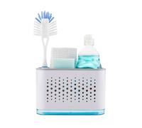 Minky Slimline Sink Tidy, Caddy With Removable Drip Tray, Storage Organiser, Brush and Sponge Holder for Kitchen, Cleaning Organiser, Made in The UK