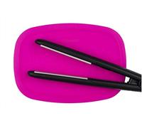 Minky Styling Mat Pack of 2 - Soft Silicone Heat Resistant Mat, Heat Mat for Hair Straighteners & Hair Care, Stylish & Compact Travel Heat Proof Mat, Choice of Colours (Pink)
