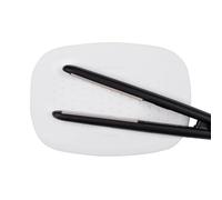 Minky Styling Mat Pack of 2 - Soft Silicone Heat Resistant Mat, Heat Mat for Hair Straighteners & Hair Care, Stylish & Compact Travel Heat Proof Mat, Choice of Colours (White)