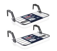 Minky Sure Grip 2 Pack Radiator Airer, Clothes Airer with Adjustable Arms, Non-Slip & Durable Clothes Dryer Rack, Hanging Drying Rack, Over Radiator Towel Rail, Made in The UK