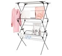 Minky Premium Sure Grip Extra Wide 3 Tier Airer, indoor airer, Clothes drying, Stainless steel, Gunmetal