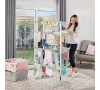 Minky Suredri 4 Tier Heated Clothes Airer With Cover, 300W, 23M Drying Capacity