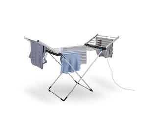Minky SureDRI Winged Heated Clothes Airer, 12m Drying Space and 16Kg Capacity, Electric Foldable Drying Rack, Fast Drying & Portable Electric Clothes Dryer