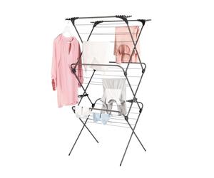Minky SureGrip 3 Tier 21m Clothes Airer, Holds Up to 21kg, Hanger Corners