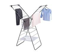 Minky Premium Sure Grip X-Tra Wing Clothes Airer Indoor and Outdoor Clothes Dryer | Multi-Positional Arms | Clothes Drying Rack for Longer Items | 24m Drying Space | Grey