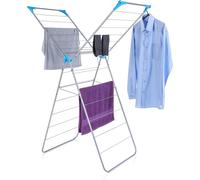 Minky X Wing 15m Indoor Airer With Drying Space Metal - White/Blue