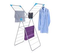 Minky IH86090101 X Wing Indoor Airer with Drying Space, Metal, White/Blue, 14 m
