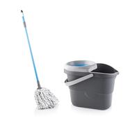 Minky XL Dual Action Mop Vortex Bucket Microfibre Mop and Bucket with Wrin