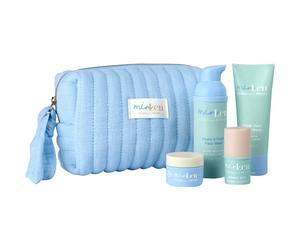 minLen Care Kids-TeensHydramazing Heroes Set Foam & Fresh Face Wash 50 ml + Hydramazing Barrier Face Cream 10 ml + Fresh Start Body Wash 30 ml + Liptastic Balm 3,5 g + 1x Exklusives minLen Kosmetiktäs