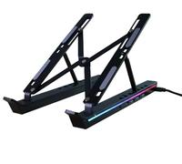 MINLIU USB C Laptop Docking Station Stand, RGB Illuminated USB C Docking Station Tablet Stand, 4 in 1 USB C Hub, 3 x USB-A 2.0, 1 x USB-C 2.0, Universal Docking Station for MacBook Pro/Lenovo