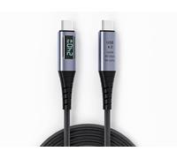 MINLIU USB4 Cable, USB C to USB C Charger Cable 240W Support 8k@60HZ HD Display 40Gbps Transmission Rate Type C to C Data Lead Compatible with Thunderbolt 4/3, Laptops (1M)