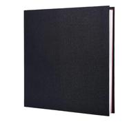 Minlna Photo Album Scrapbook Linen Art with Protective Film Save Images Permanently, Memory Book,It Has 40 Pages,11"×11" for 120 Photos (Black)