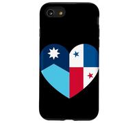 Minnesota and Panama Flags: Heart Shaped Unity Case for iPhone SE (2020) / 7/8