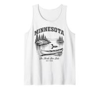 Minnesota Canoe Loon Shirt The North Star State Lake Nature Tank Top