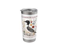 Minnesota Common Loon State Bird Travel Souvenir Stainless Steel Insulated Tumbler