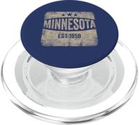 Minnesota Est 1858 vintage state proud patriot flag stars PopSockets PopGrip for MagSafe