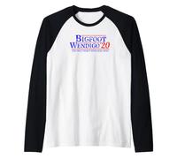 Minnesota Folklore Wendigo Cryptid Raglan Baseball Tee
