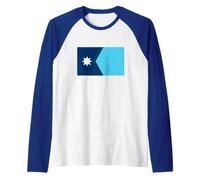 Minnesota Home MN State North Star Raglan Baseball Tee