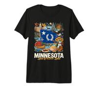 Minnesota Land of 10000 Lakes State Pride MN Premium T-Shirt