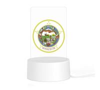 Minnesota Logo Cute LED Night Light Acrylic Lamp with Plastic Base for Bedroom Living Room Home Gifts