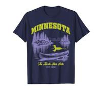 Minnesota North Star State Retro Vintage State Lake Loon T-Shirt