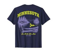 Minnesota North Star State Retro Vintage State Lake Loon T-Shirt