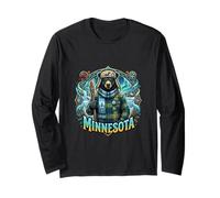 Minnesota Northern Bear Wilderness Winter Nature Long Sleeve T-Shirt