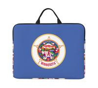 Minnesota State Flag 14 Inch Laptop or Tablet,Durable and Water Repellent Fabric,Messenger Tote Bag