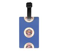 Minnesota State Flag Golf Bag Privacy Label, Detachable Briefcase (3.3 * 2.1 inches), Children's School Bag, Sports Bag Label, Travel Luggage Label