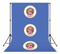 Minnesota State Flag Print 5x7ft Backdrop Curtain With Hanging Pocket Back Drop Photography Accessories For Live Streaming