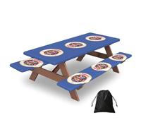 Minnesota State Flag Print Camping Essentials Waterproof Camping Table And Bench Cover With Drawstring Bag 183 Cm