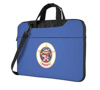 Minnesota State Flag Print Laptop Bag For Ultra-Thin Portable Business Casual Single Shoulder Messenger Bags