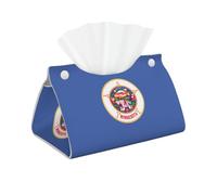 Minnesota State Flag Print Tissue Oblong Box Cover Waterproof Organizer For Daily Home Room Office Decor