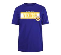 MINNESOTA VIKINGS New Era Cap NFL Regular T-Shirt High Density Ink Screenprint Front Graphic Original Team Color Unisex Purple