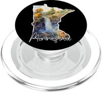 Minnesota Watercolor Landscape Art for Nature Lovers PopSockets PopGrip for MagSafe