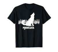Minnesota Wolf Gunflint Trail Scenic Byway MM Wolves T-Shirt