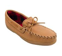 Minnetonka Men 3950 Moose with Fleece Mocassins, Beige (Natural), 10 UK