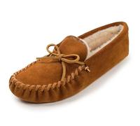 Minnetonka Men's 763 Traditional Pile Lined Low-Top Slippers, Brown, 9 UK